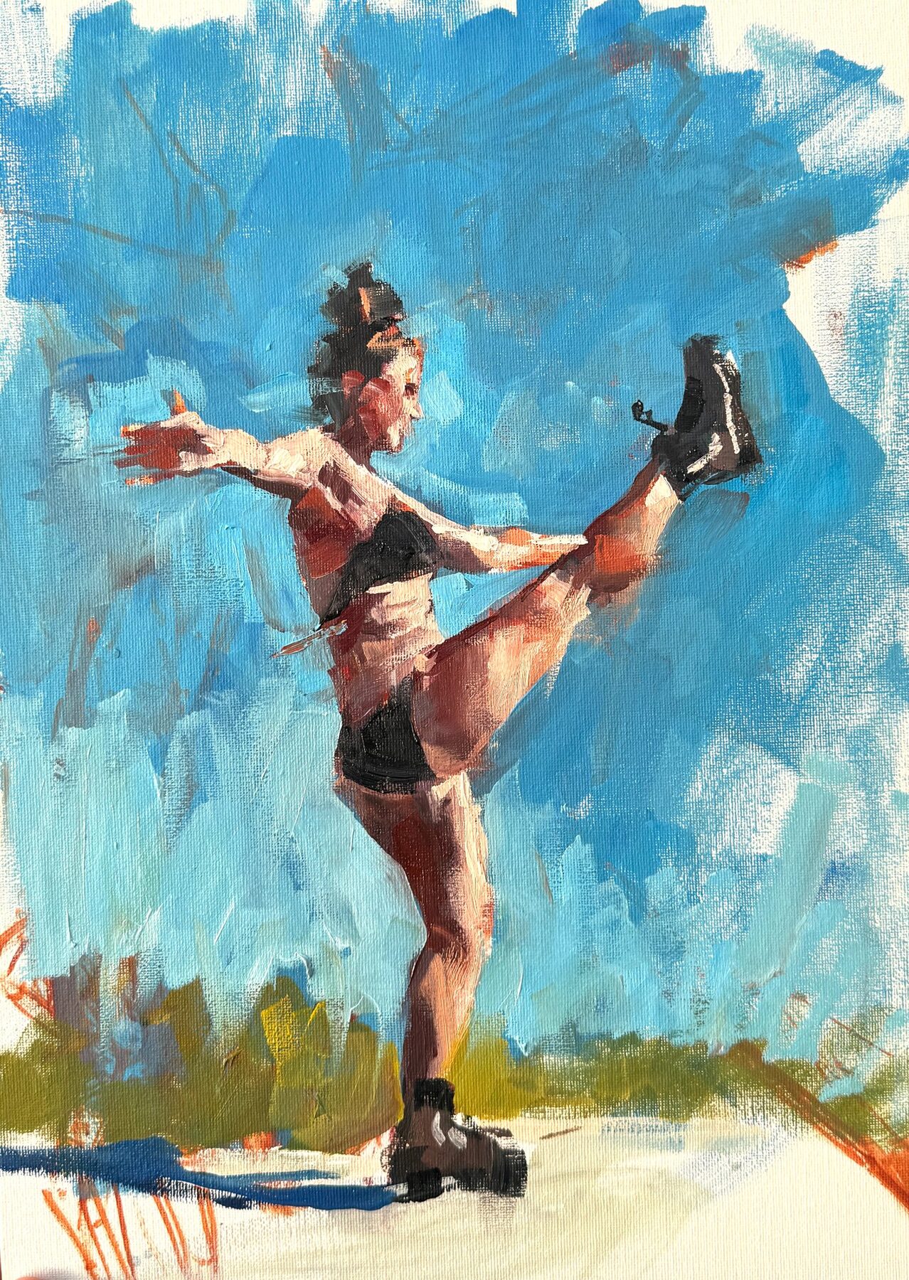 Dancer — Oil painting by Tony Parsons