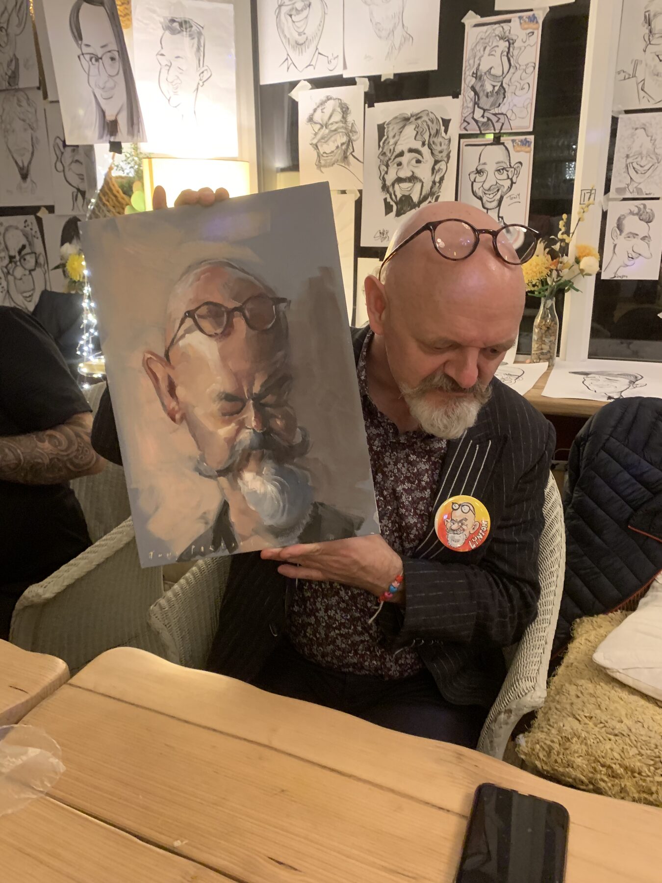 Lynton — Oil caricature, Caricon convention