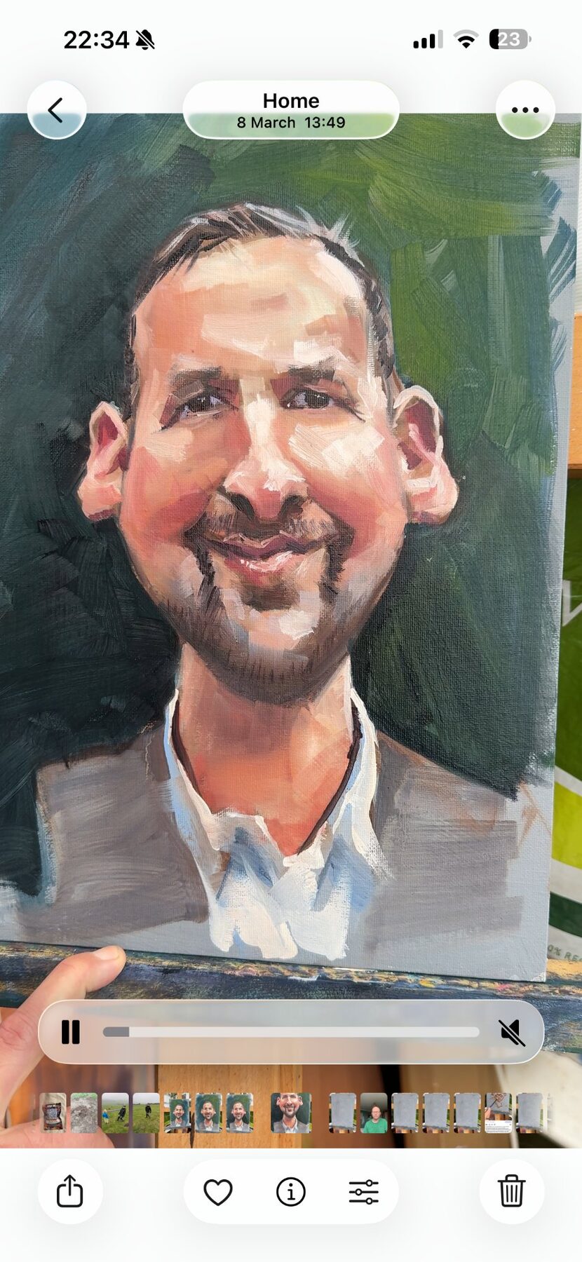 Zach Polanski — Oil caricature